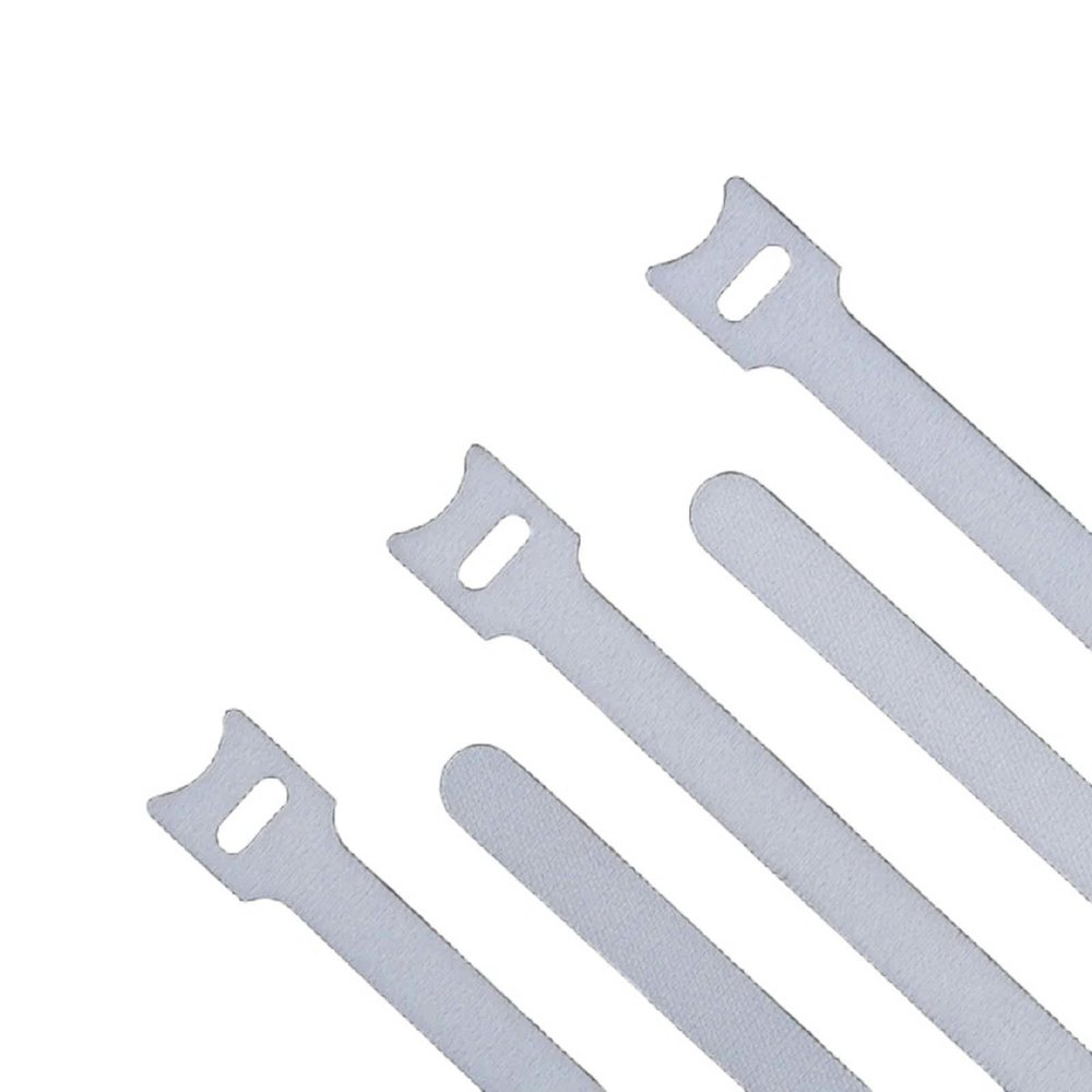 30-100Pcs Releasable Cable Ties Plastics T-Type Nylon Hook Loop Wrap Zip Bundle Fastener Detachable-White-250Mm X 50Pcs