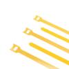 30-100Pcs Releasable Cable Ties Plastics T-Type Nylon Hook Loop Wrap Zip Bundle Fastener Detachable-Yellow-250Mm X 50Pcs view 1