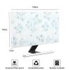 Baocicco Blue Wildflower Floral Waterproof Screen TV Dust Cover 80 Inch Elegant Flowers Television Covers Antistatic Weatherproof TV Display Screen Cover Anti-Scratch Dustproof Protective view 2