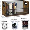 Salajory CD DVD Storage Rack with Handles, Holds 28 DVD or 32 Blu-ray Cases | Portable DVD Case Holder for Desktop, Closet, Video Games, Books & Movies view 2