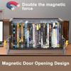 Salajory CD DVD Storage Rack with Handles, Holds 28 DVD or 32 Blu-ray Cases | Portable DVD Case Holder for Desktop, Closet, Video Games, Books & Movies view 3