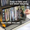 Salajory CD DVD Storage Rack with Handles, Holds 28 DVD or 32 Blu-ray Cases | Portable DVD Case Holder for Desktop, Closet, Video Games, Books & Movies view 4