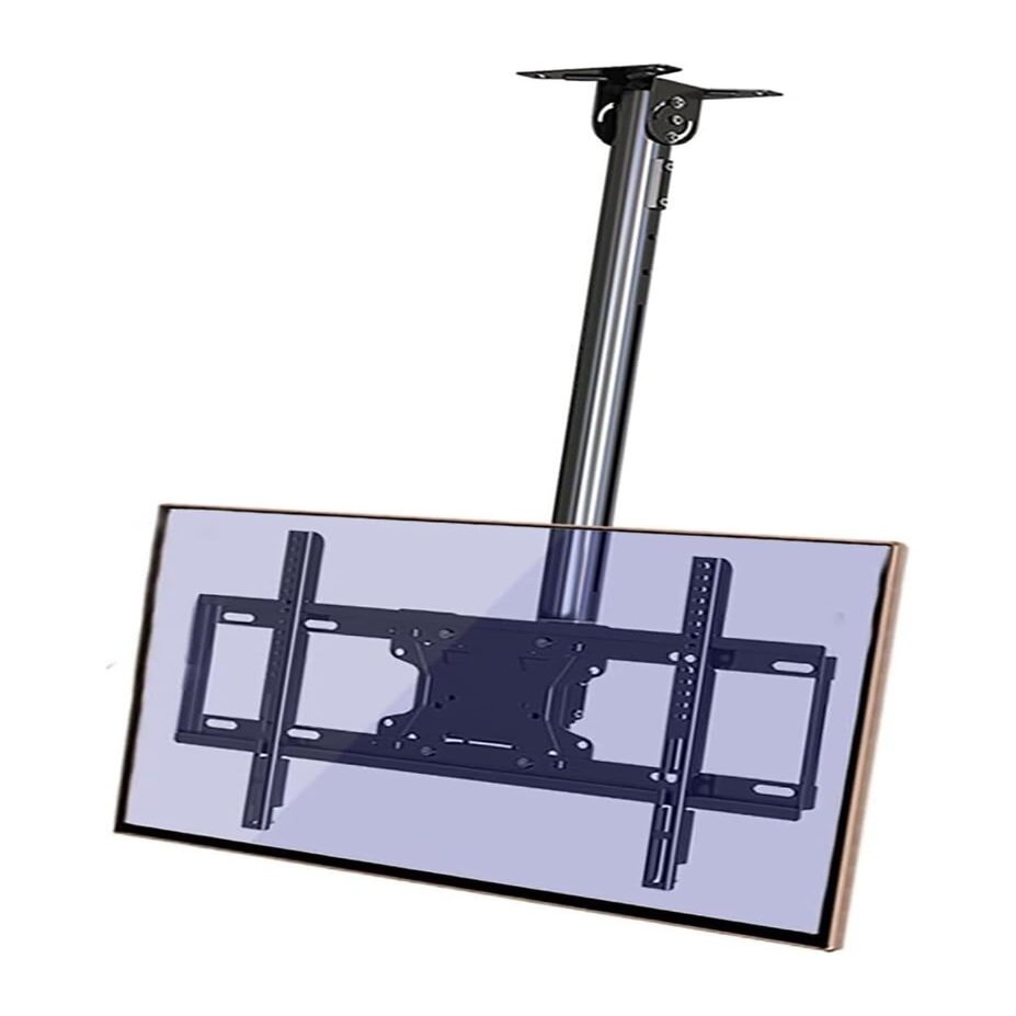 GZHENMZ Adjustable Ceiling TV Mount Bracket Full Motion Swivel Tilt for 32 65 Inch TVs Metal Expansion Bolt in Tion Durable Support for Home Theater and Entertainment.