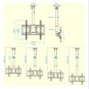 GZHENMZ Adjustable Ceiling TV Mount Bracket Full Motion Swivel Tilt for 32 65 Inch TVs Metal Expansion Bolt in Tion Durable Support for Home Theater and Entertainment. view 2