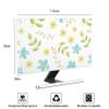 Baocicco Colorful Flowers Plants Waterproof Screen TV Cover 45,46,47,48 Inch Spring Floral Full Body Cover for TVs Screen for LCD LED PC Desktop and Home Hanging TV Anti-Static Protective view 2