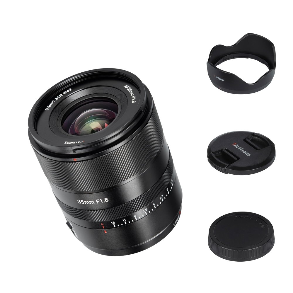 7artisans AutoFocus 35mm F1.8 Full Frame Lens,F1.8 Large Aperture,Support Automatic/Manual Compatible for Leica/Panasonic S1,DC-S1,S5,DC-S5, LUMIX S9 Series/Sigma L Serise Mirrorless Camera