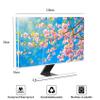 Baocicco Pink Flowers Waterproof 50,51,52 Inch Anti-Static Dustproof LED LCD OLED Spring Summer Floral Nature Botanical Screen TV Covers Sleeve Compatible with Desktop and Home Hanging TV view 2