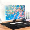 Baocicco Pink Flowers Waterproof 50,51,52 Inch Anti-Static Dustproof LED LCD OLED Spring Summer Floral Nature Botanical Screen TV Covers Sleeve Compatible with Desktop and Home Hanging TV view 4