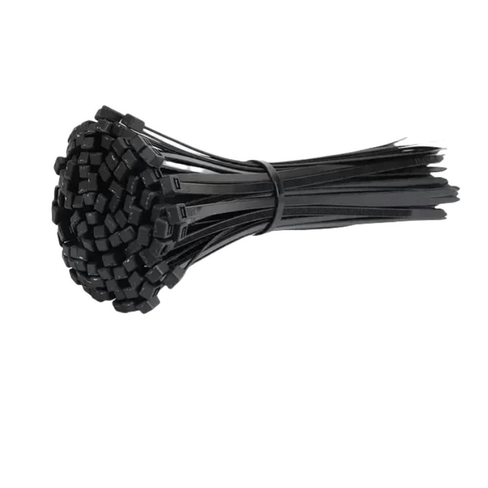 100Pcs Adjustable Plastic Nylon Cord Ties Self-Locking Fastening Loops For Office Cable Management-5.2X300Mm-100Pcs