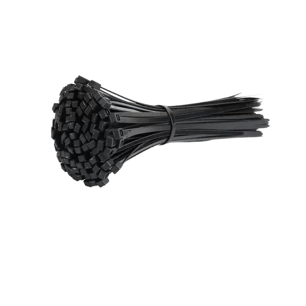 100Pcs Black Nylon Zip Ties Self-Locking Fastening Rings Ideal Cable Organization Zipper Tie-3.6X300Mm-100Pcs