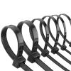 100Pcs Black Nylon Zip Ties Self-Locking Fastening Rings Ideal Cable Organization Zipper Tie-3.6X300Mm-100Pcs view 3