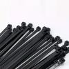 100Pcs Black Nylon Zip Ties Self-Locking Fastening Rings Ideal Cable Organization Zipper Tie-3.6X300Mm-100Pcs view 4
