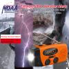 Emergency Hand Crank Radio with LED Flashlight, AM/FM NOAA Weather Radio view 2