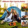Emergency Hand Crank Radio with LED Flashlight, AM/FM NOAA Weather Radio view 3