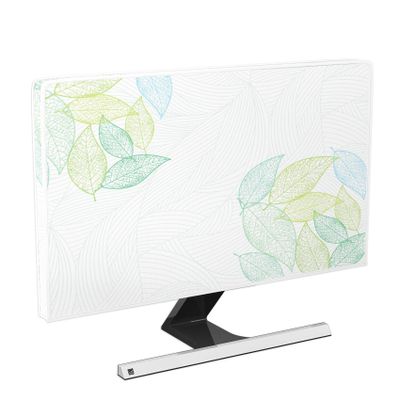 Baocicco Artistical Leaf Waterproof 65 Inch TV Dust Cover Anti-Static Dustproof Screen TV Covers with Trendy Botanical Weatherproof Television Cover for LED LCD OLED 65 Inch TVs