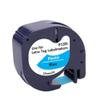 12mm Label Tape 91205 Compatible with LT100H Label Printer Black On Blue Ribbon LT Label Tape view 1