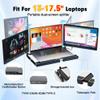 2025 New Upgraded Laptop Screen Extender Portable Monitor,1080P FHD IPS Screen,Monitor Extender for Laptop,Fit for 13-17" Laptops, Plug & Play Compatiable with Wins/Mac/Android/Switch (Detachable 14") view 3