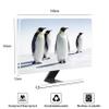Baocicco Penguin Waterproof Screen TV Cover 80 Inch Cute Animals in Snowfield TV Screen Covers for LED LCD OLED TVs Anti-Scratch Dustproof Protective Cover for Desktop TVs Hanging TV view 2
