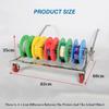 5 Roll Cable Rack Wire Reel Rack Stand With Wheels - Cable Dispenser Conduit Display And Storage For Ribbon Wire, Filament, Automotive Wire view 2