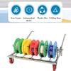 5 Roll Cable Rack Wire Reel Rack Stand With Wheels - Cable Dispenser Conduit Display And Storage For Ribbon Wire, Filament, Automotive Wire view 3