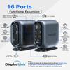 16-in-1 Universal Docking Station for All Laptops with 150W Power Adapter, Triple Monitor for Mac, Windows, ChromeOS, Linux, Dual HDMI, DP, 10Gbps USBC USBA, Gigabit Ethernet, SD/TF, Audio view 2