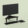 Furevol Arau Monitor Riser Stand, Corner Laptop Riser, for Home Office, Charcoal/Black view 1