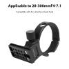 Gugxiom 75mm Lens Tripod Mount Fit fo Tamron T50-300mm F4.5-6.3, Mental Camera Lens Support Bracket with Arca Quick Release Plate, 1/4" 3/8" Screw Holes view 3