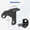 Aeloifft Spare Tire CB Radio Antenna Mount Bracket for Jeep,Antenna Mounting Holder Compatible with 2007-2018 Jeep Wrangler Unlimited Rubicon Sahara JK 2/4 Door view 4