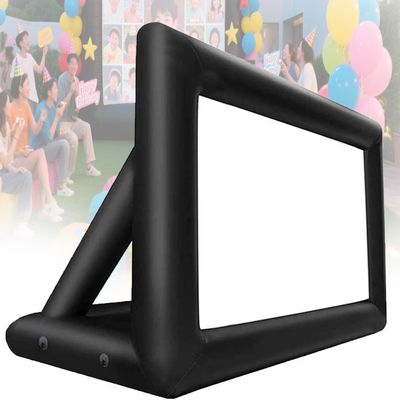 DPLXQPP Commercial Inflatable Movie Screen,Portable Projector Screen for Outdoor Advertising,Events,16:9 HD Rear/Front Projection,4-Minute Setup, Includes Storage Bag & Accessories (24ft) 16ft
