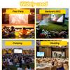 DPLXQPP Commercial Inflatable Movie Screen,Portable Projector Screen for Outdoor Advertising,Events,16:9 HD Rear/Front Projection,4-Minute Setup, Includes Storage Bag & Accessories (24ft) 16ft view 3
