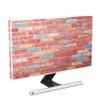 Baocicco Pink Orange Brick Wall Waterproof Television Covers 40,41,42,43 Inch Weatherproof Dust-Proof Screen TV Cover Anti-Static Anti-Scratch Protective Cover for LCD LED Desktop and Home Hanging TV view 1