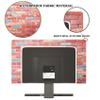 Baocicco Pink Orange Brick Wall Waterproof Television Covers 40,41,42,43 Inch Weatherproof Dust-Proof Screen TV Cover Anti-Static Anti-Scratch Protective Cover for LCD LED Desktop and Home Hanging TV view 3