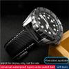 20/22/24mm Men's Nylon Canvas Watchband Fit for Blancpain Fifty fathoms/SEIKO 5 Water Ghost/Citizen BM8475(A Blue Line-Silver,22mm) view 2