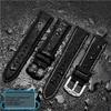20/22/24mm Men's Nylon Canvas Watchband Fit for Blancpain Fifty fathoms/SEIKO 5 Water Ghost/Citizen BM8475(A Blue Line-Silver,22mm) view 4