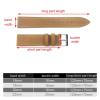 FYXT Crazy Horse Cowhide Leather Watch Strap 18mm 19mm 20mm 22mm Watchband Quick Release Vintage Watch Band Wristband Belt(Coffee black buckle,20mm) view 4