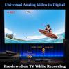 Portable VHS to Digital Converter with Remote, Video to Digital Recorder Standalone for Recording VHS Tapes, VCR, DVR, DVD, Hi8, DV Player, RCA, CVBS, TV Box, Camcorder, Gaming Consoles to USB SD Card view 2