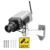 DirectNine Basics Fake Camera, Outdoor Indoor Power Simulation Fake Dummy Camera Dummy LED Flashing Light Security CCTV LED Flashing Light Silver view 4