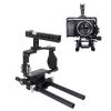 YUEHISY DSLR Camera Cage Kit, Aluminum Alloy Camera Video Stabilizer Rig with Matte Box Follow Focus for A6300 Photography view 1