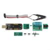 CH341A USB Programmer Kit with SOIC8 SOP8 Test Clip EEPROM BIOS Flash Programmer for 24CXX 25CXX 93CXX Series Chips with 1.8V Adapter and SOP16 Adapter for Computer Motherboard Programming view 2