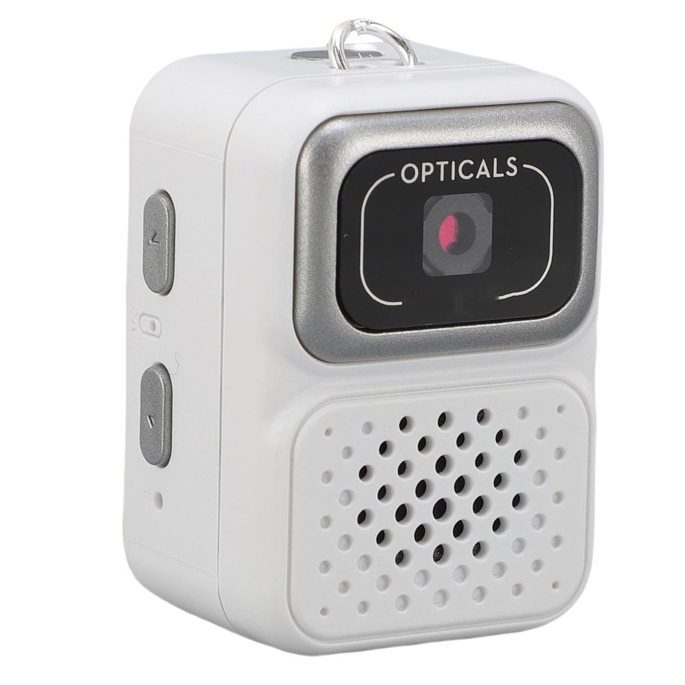 Zopsc Tiny Keychain Camera 1080P HD, World's Smallest 16g Camera with 0.96in Screen, 32GB Card, OTG Direct to Phone, Retro Filters (32GB Included) (White)