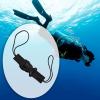 Aymzbd Scuba Diving Lanyard Accessory Heavy Duty Gifts Visible Underwater Diving Tool for Underwater Photography Cameras, Black view 2