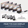 8K HDMI Splitter 1 in 4 out 4K 120Hz, HDMI Duplicator Adapter 1 to 4 Output Simultaneously for 4 Displays, Support Full HD 1080P 3D HDCP 1.4 for PS3/4, Blu-Ray DVD Player - Not for Extend(8K1in 4 out) view 4