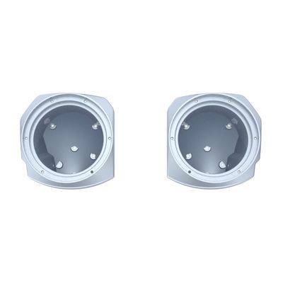 Advanblack 2024 Road Glide Lower Fairing Speaker Pods Color-Matched 8" Speaker Pods Fit for 2023.5-2025 Harley Touring FLTRX RG/SG FLHX (Atlas Silver Metallic)