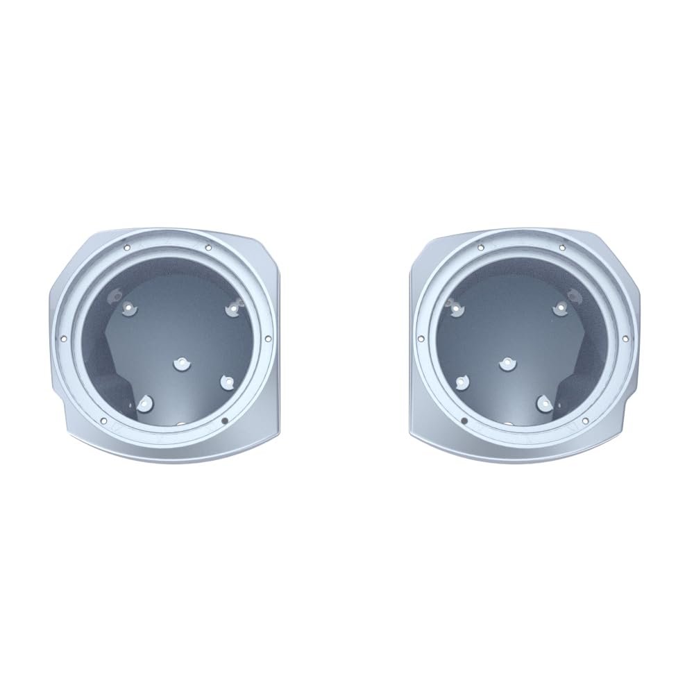 Advanblack 2024 Road Glide Lower Fairing Speaker Pods Color-Matched 8" Speaker Pods Fit for 2023.5-2025 Harley Touring FLTRX RG/SG FLHX (Atlas Silver Metallic)