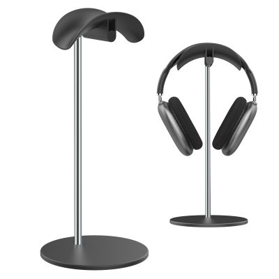SHUOSUO Headphone Stand, Headset Holder with Solid Base for Desk, Compatible with AirPods Max, Beats, Bose, B&O, Sony, Sennheiser, Gaming, etc (Black)