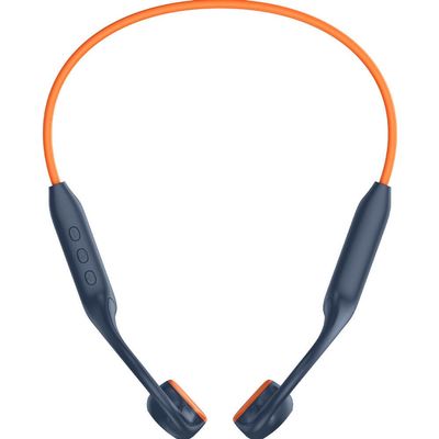 Freqncy Sound Orbit Series Bone Conduction Wireless Open-Ear Bluetooth Earbuds Lightweight Sweatproof IPX5 Headphones for Running, Cycling, Gym & Outdoor Sports Black (Blue/Orange)