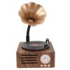 Asixxsix Speaker Gramophone with Copper Horn for Home Decor view 2