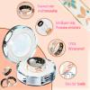 ZWJ Smart Ring for Women  Fitness & Health Tracker with Heart Rate, Blood Oxygen, Step & Sleep Monitoring, Gesture Control, IP68 Waterproof, Charging Case, App for iOS & Android(Enamel Rose Gold #6) view 3