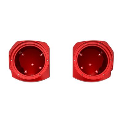 Advanblack 2024 Road Glide Lower Fairing Speaker Pods Color-Matched 8" Speaker Pods Fit for 2023.5-2025 Harley Touring FLTRX RG/SG FLHX (Brilliant Red)