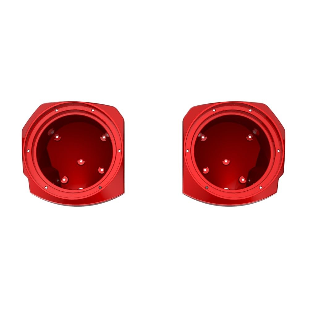 Advanblack 2024 Road Glide Lower Fairing Speaker Pods Color-Matched 8" Speaker Pods Fit for 2023.5-2025 Harley Touring FLTRX RG/SG FLHX (Brilliant Red)